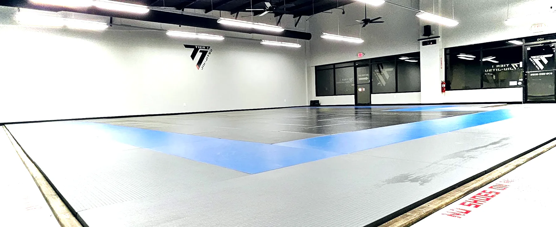 The Tier 1 Jiu-Jitsu mat space in Dallas, Georgia